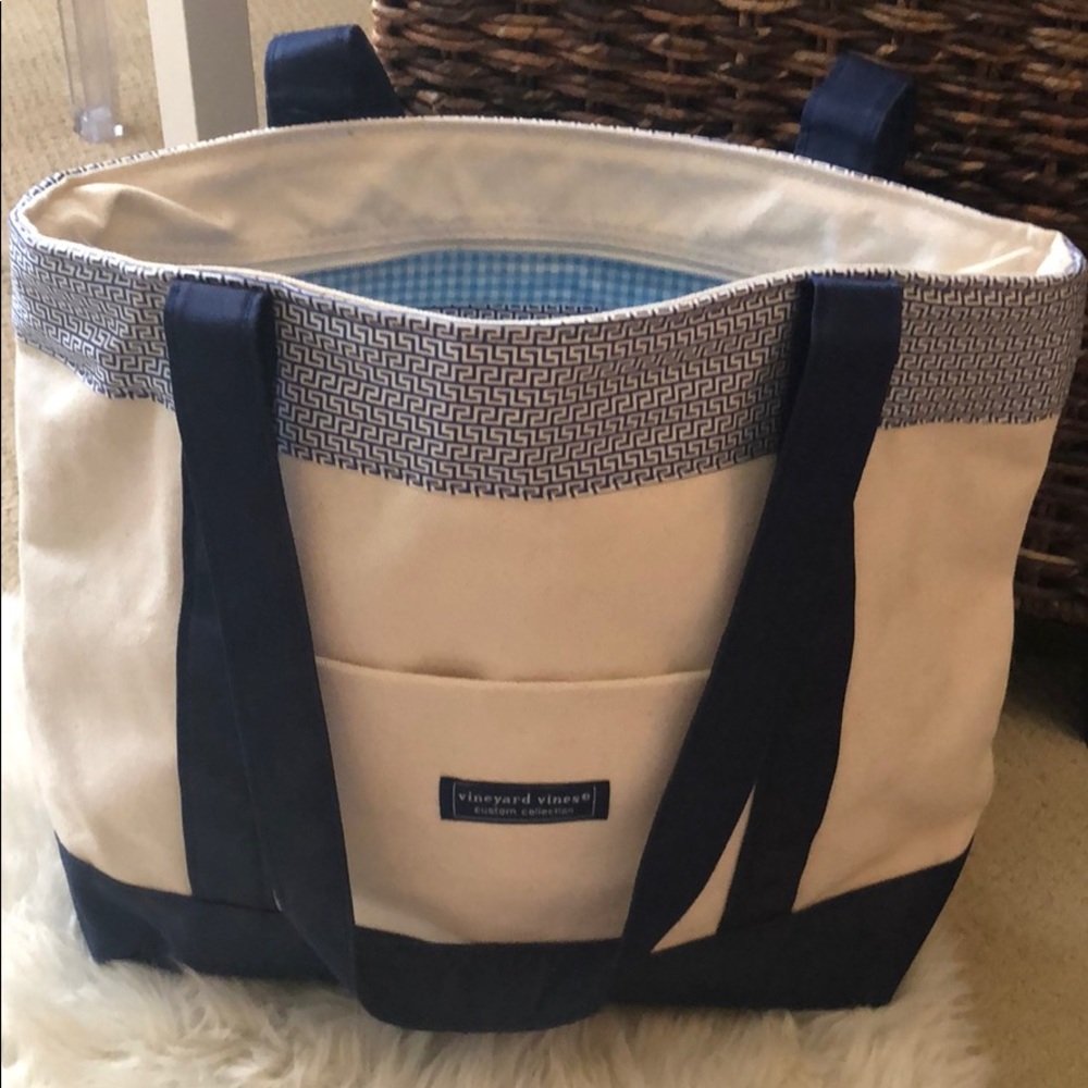 Vineyard Vines Custom Greek Keys Tote